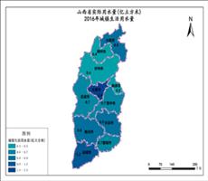 山西省2016年城镇生活用水量
