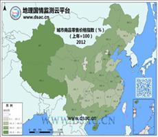 2012年城市商品零售价格指数