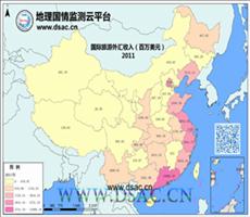2011年国际旅游外汇收入