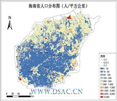 海南省人口密度数据数据服务