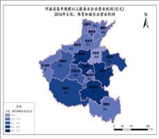  河南省2016年文化、体育和娱乐业营业利润（服务业企业营业利润）