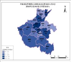 河南省2016年卫生和社会工作营业收入（服务业企业营业收入）