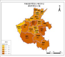 河南省2012年常住人口数