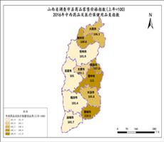 山西省2016年中西药品及医疗保健用品类指数