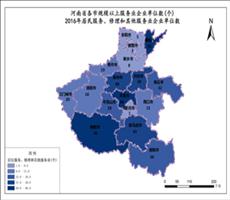 河南省2016年居民服务、修理和其他服务业单位数（服务业企业单位数）