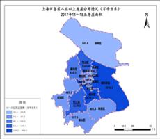 上海市2017年11～15层房屋面积