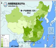 2012年第一产业增加值