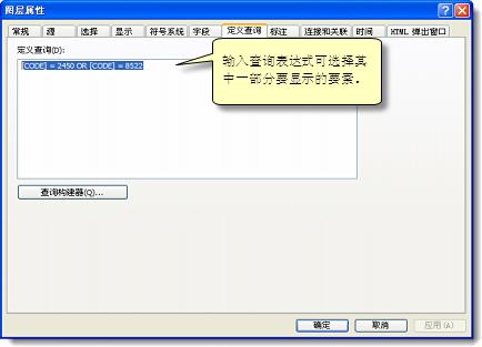 显示图层中的要素子集
