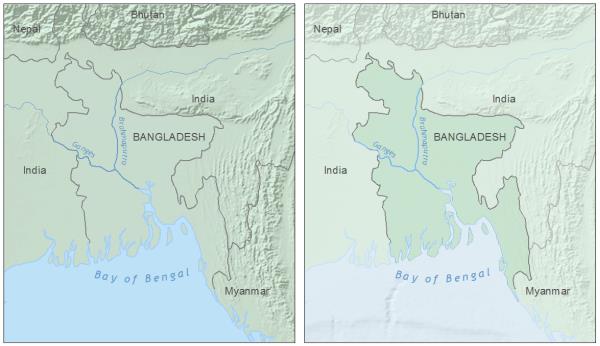 ArcGIS教程：ArcGIS实用制图技巧——如何制作“粉饰”效果