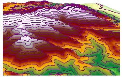 ArcGIS教程：等值线和等值线图