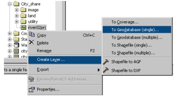 ArcGIS教程——把shape文件输出到地理数据库中