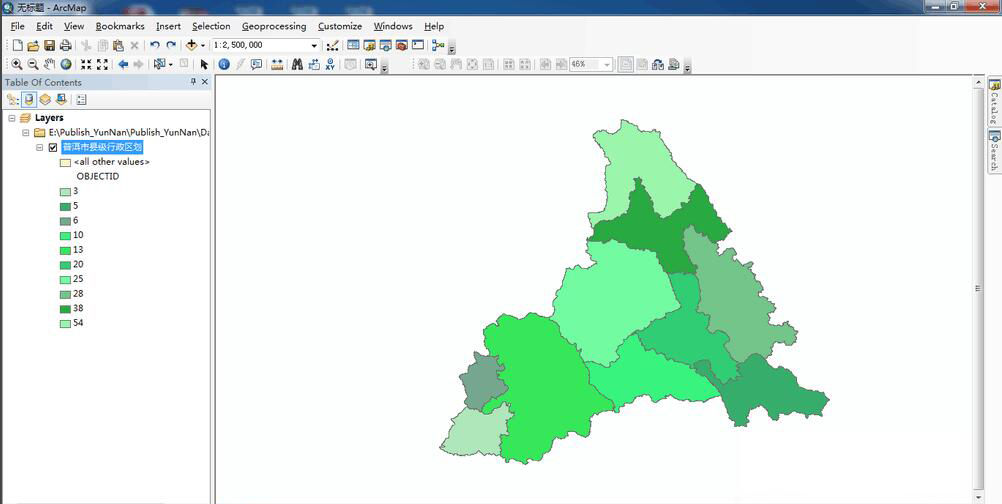 arcgis切割多边形以及合并多边形