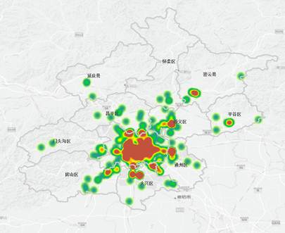 ArcGIS教程：1997-2013年北京用地许可热度图（一）——热度图生成