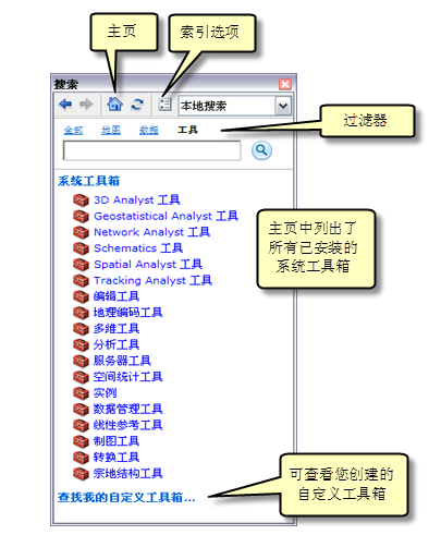 查找工具快速浏览