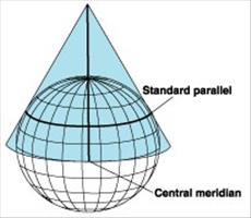 ArcGIS教程：圆锥投影
